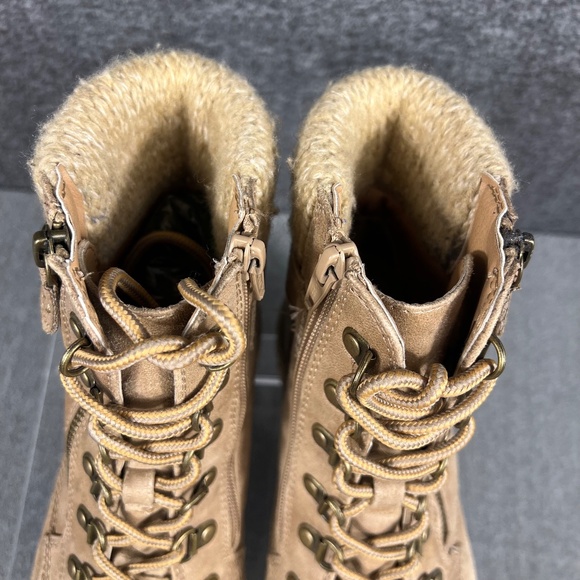 CLIFFS BY WHITE MOUNTAIN Womens Hearty Cushioned Hiker Ankle Boots 9.5 Side Zip - Picture 6 of 11